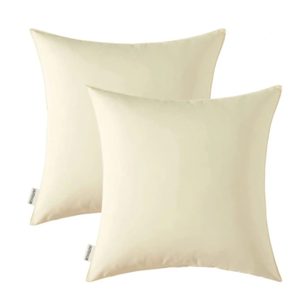 Luxury Home | Oversized Khaki Outdoor Water Resistant Throw Pillow Covers